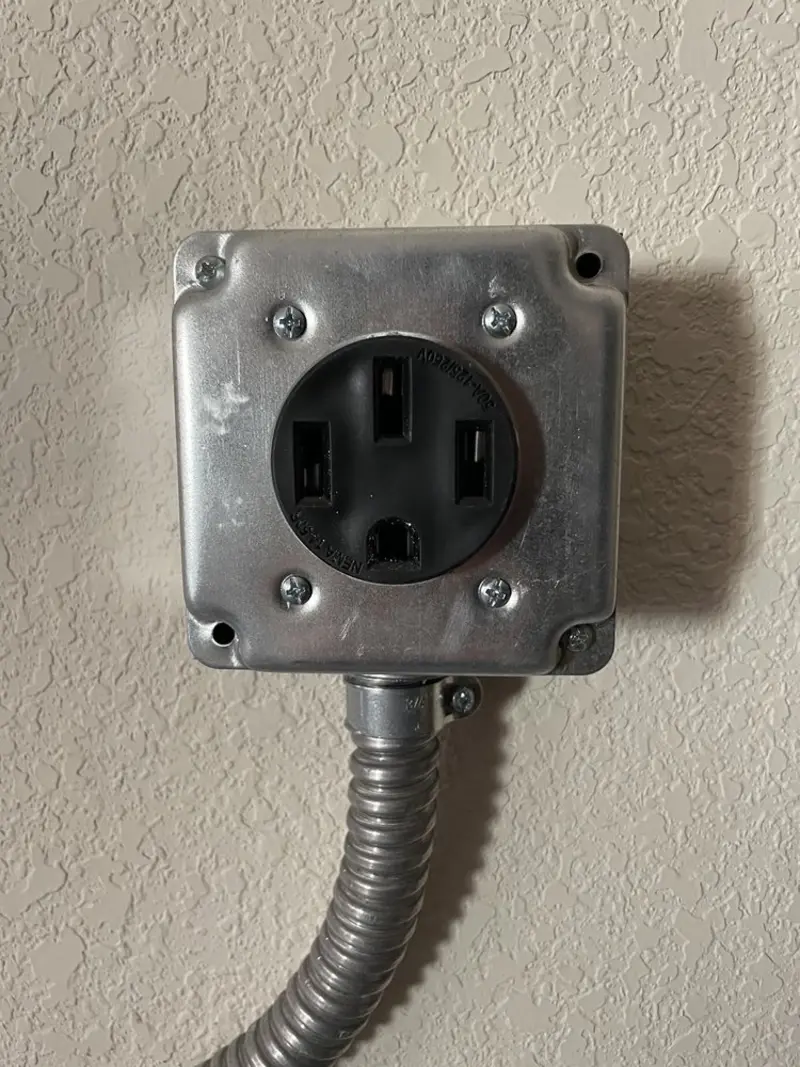 NEMA 14-50 outlet installed for Electrical Panel Upgrade in Haltom City